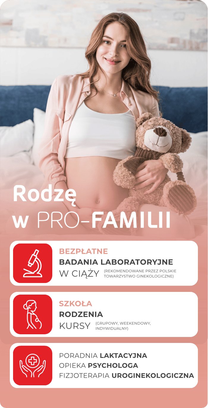 Rodzę w Pro-Familia plakat informacyjny